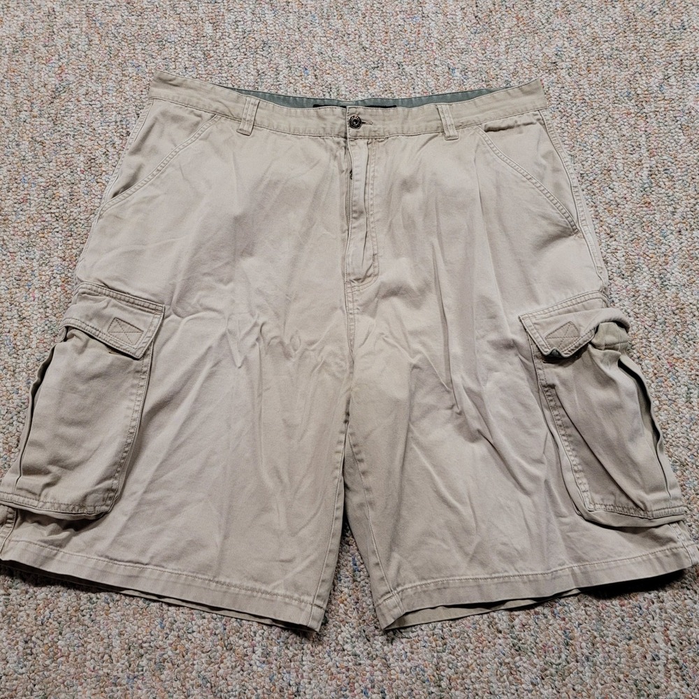 Plugg Cargo Shorts Mens 38 Tan Khaki Cotton Utility Gorpcore Y2K‎ Skater